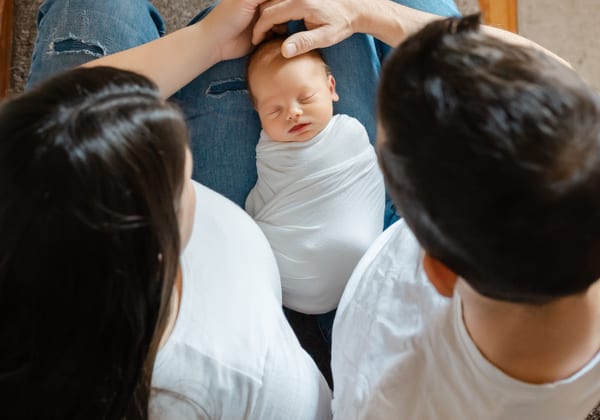 New baby announcement photo magnet